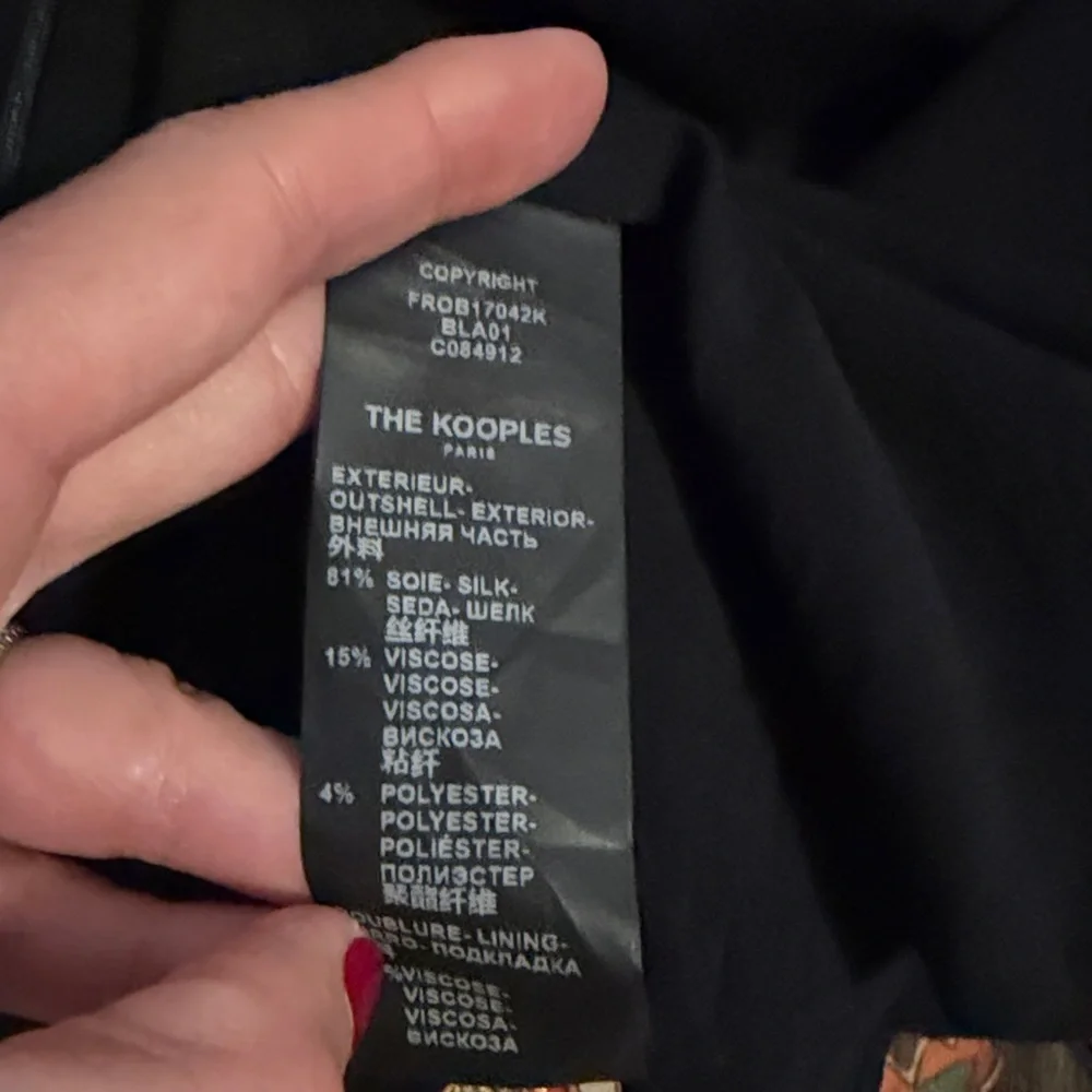 The Kooples Silk Lame Dress Size 2 - Picture 6 of 8